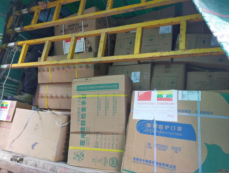 ကိုဗစ်-၁၉ ကာကွယ်၊ ထိန်းချုပ်၊ ကုသရေးဆိုင်ရာ ပစ္စည်းများအား ပြည်ပမှစဉ်ဆက်မပြတ် တင်သွင်းနိုင်ရေး အတွက် ပိတ်ရက်မရှိ ဆောင်ရွက်ပေးလျက်ရှိ