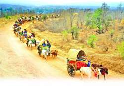 မန်းရွှေစက်တော်ဘုရားပွဲသို့ လှည်းယဉ်များဖြင့် ဘုရားဖူးသွားကြသည့် မင်းလှကျင်းကျေးရွာသားများ၏ ချစ်စရာဓလေ့